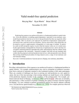 Valid model-free spatial prediction