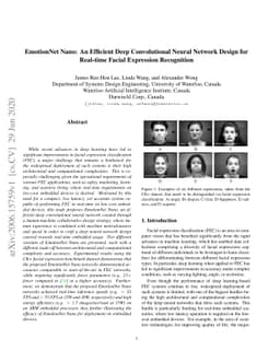 EmotionNet Nano: An Efficient Deep Convolutional Neural Network Design
  for Real-time Facial Expression Recognition