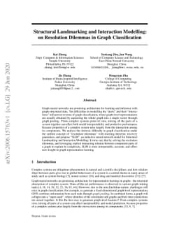 Structural Landmarking and Interaction Modelling: on Resolution Dilemmas
  in Graph Classification