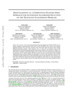Deep Learning as a Competitive Feature-Free Approach for Automated
  Algorithm Selection on the Traveling Salesperson Problem