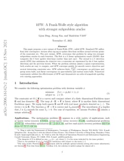 $k$FW: A Frank-Wolfe style algorithm with stronger subproblem oracles