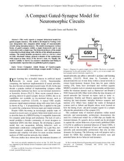 A Compact Gated-Synapse Model for Neuromorphic Circuits