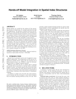 Hands-off Model Integration in Spatial Index Structures
