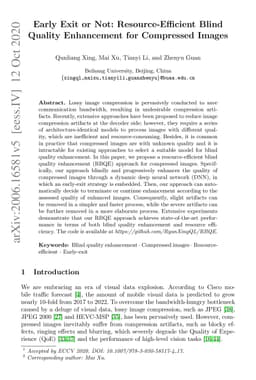 Early Exit or Not: Resource-Efficient Blind Quality Enhancement for
  Compressed Images