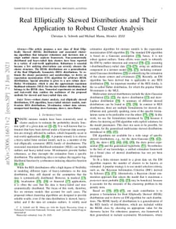 Real Elliptically Skewed Distributions and Their Application to Robust
  Cluster Analysis