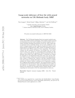 Large-scale inference of liver fat with neural networks on UK Biobank
  body MRI