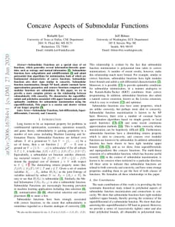 Concave Aspects of Submodular Functions