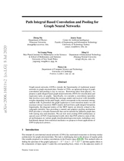 Path Integral Based Convolution and Pooling for Graph Neural Networks
