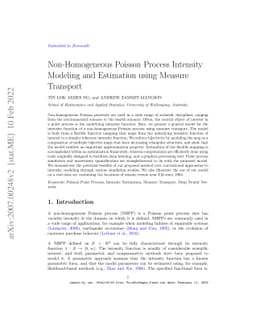 Non-Homogeneous Poisson Process Intensity Modeling and Estimation using
  Measure Transport