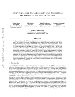 Unifying Model Explainability and Robustness via Machine-Checkable
  Concepts