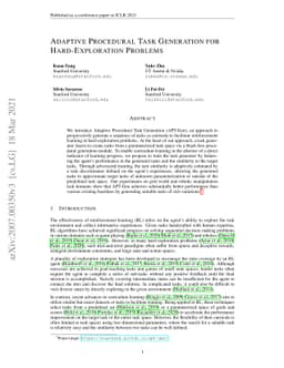 Adaptive Procedural Task Generation for Hard-Exploration Problems