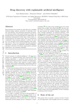 Drug discovery with explainable artificial intelligence