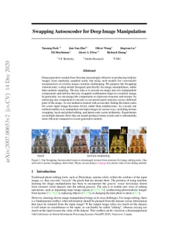 Swapping Autoencoder for Deep Image Manipulation