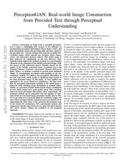 PerceptionGAN: Real-world Image Construction from Provided Text through
  Perceptual Understanding
