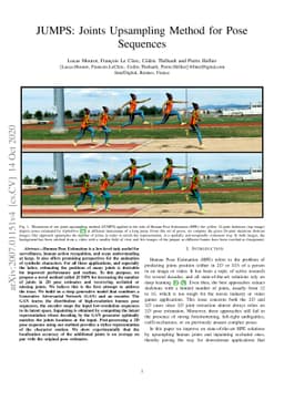 JUMPS: Joints Upsampling Method for Pose Sequences