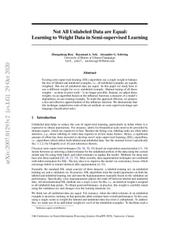 Not All Unlabeled Data are Equal: Learning to Weight Data in
  Semi-supervised Learning