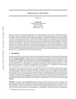 Persistent Neurons
