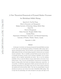 A New Theoretical Framework of Pyramid Markov Processes for Blockchain
  Selfish Mining