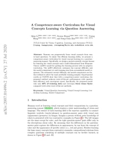 A Competence-aware Curriculum for Visual Concepts Learning via Question
  Answering