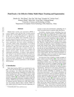 PointTrack++ for Effective Online Multi-Object Tracking and Segmentation