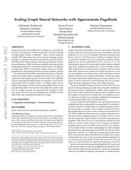 Scaling Graph Neural Networks with Approximate PageRank
