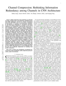 Channel Compression: Rethinking Information Redundancy among Channels in
  CNN Architecture