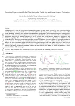 Learning Expectation of Label Distribution for Facial Age and
  Attractiveness Estimation
