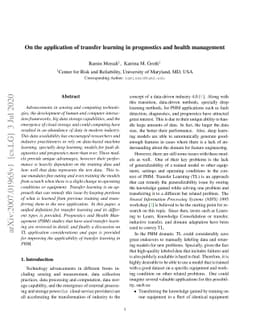 On the application of transfer learning in prognostics and health
  management