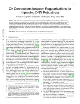 On Connections between Regularizations for Improving DNN Robustness
