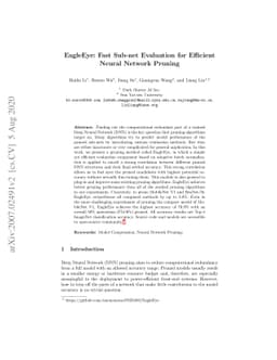 EagleEye: Fast Sub-net Evaluation for Efficient Neural Network Pruning