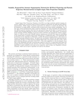 Scalable, Proposal-free Instance Segmentation Network for 3D Pixel
  Clustering and Particle Trajectory Reconstruction in Liquid Argon Time
  Projection Chambers