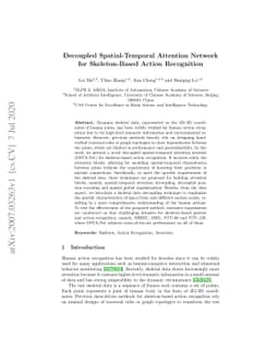 Decoupled Spatial-Temporal Attention Network for Skeleton-Based Action
  Recognition