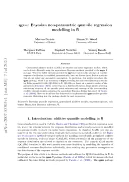 qgam: Bayesian non-parametric quantile regression modelling in R