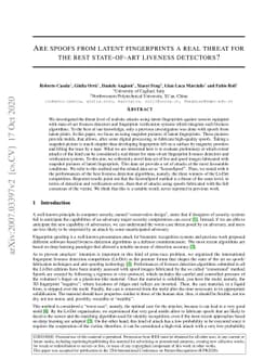Are spoofs from latent fingerprints a real threat for the best
  state-of-art liveness detectors?