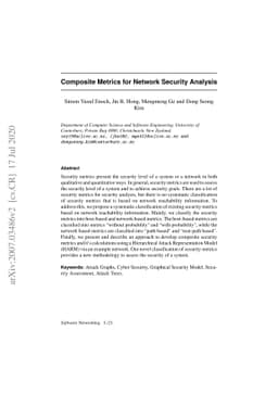 Composite Metrics for Network Security Analysis