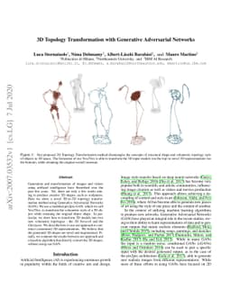 3D Topology Transformation with Generative Adversarial Networks