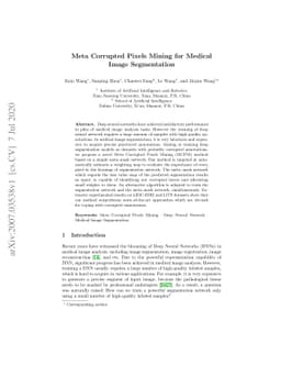 Meta Corrupted Pixels Mining for Medical Image Segmentation