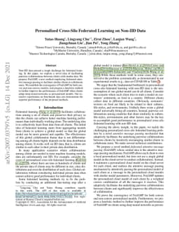 Personalized Cross-Silo Federated Learning on Non-IID Data