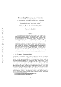 Reconciling Causality and Statistics