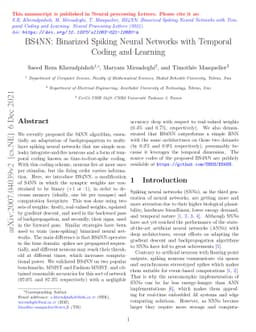 BS4NN: Binarized Spiking Neural Networks with Temporal Coding and
  Learning