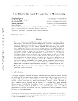 Auto-Sklearn 2.0: Hands-free AutoML via Meta-Learning