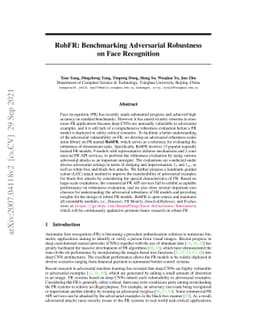 RobFR: Benchmarking Adversarial Robustness on Face Recognition