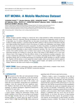 KIT MOMA: A Mobile Machines Dataset