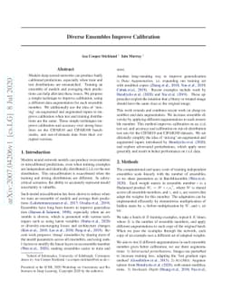 Diverse Ensembles Improve Calibration