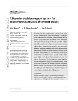 A Bayesian decision support system for counteracting activities of
  terrorist groups