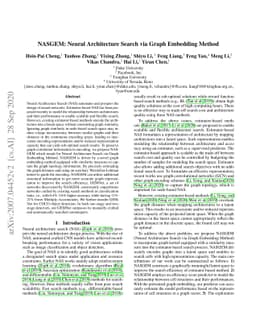 NASGEM: Neural Architecture Search via Graph Embedding Method
