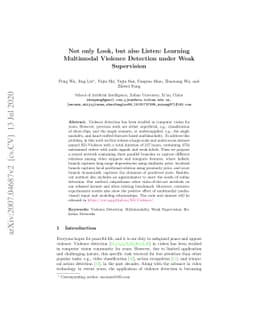 Not only Look, but also Listen: Learning Multimodal Violence Detection
  under Weak Supervision