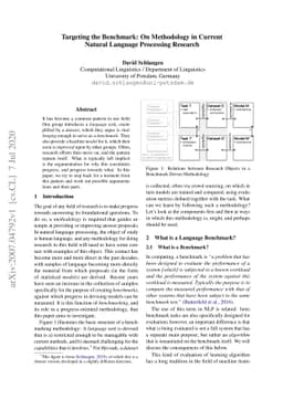 Targeting the Benchmark: On Methodology in Current Natural Language
  Processing Research