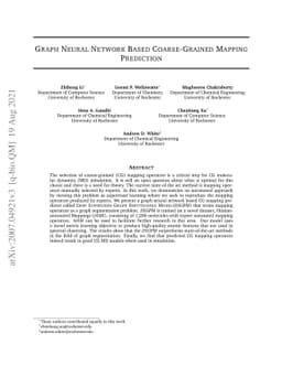 Graph Neural Network Based Coarse-Grained Mapping Prediction