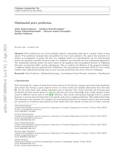 Multimodal price prediction